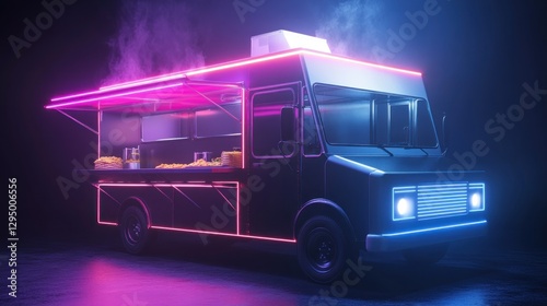 Neon Nights Food Truck: A Cyberpunk Culinary Experience