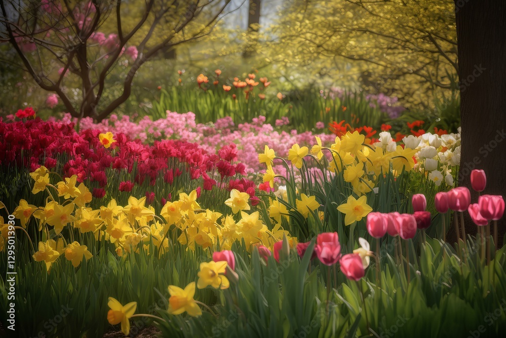 Fototapeta premium field of tulips