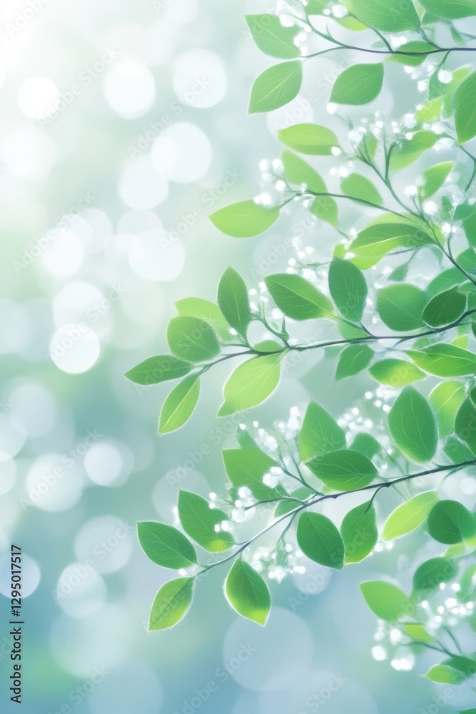 Fresh green theme featuring tree leaf Spring background. Fresh green theme featuring tree leaf Spring background.