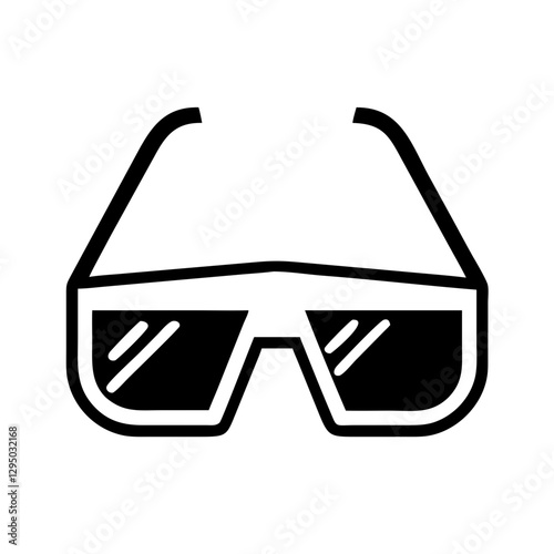 black sunglass icon, sunglass vector , sunglass silhouette design, eyeglass vector icon