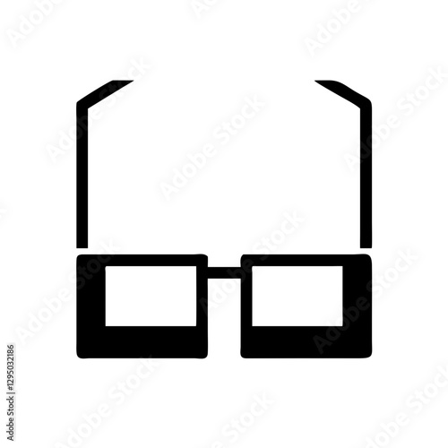black sunglass icon, sunglass vector , sunglass silhouette design, eyeglass vector icon