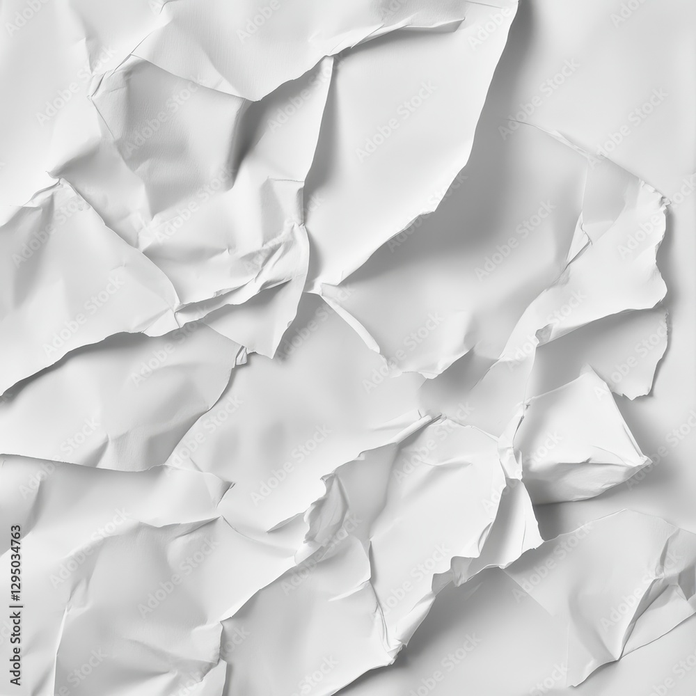 A close-up view of a white sheet of paper featuring a jagged, torn-off piece on the right edge. A close-up view of a white sheet of paper featuring a jagged, torn-off piece on the right edge.