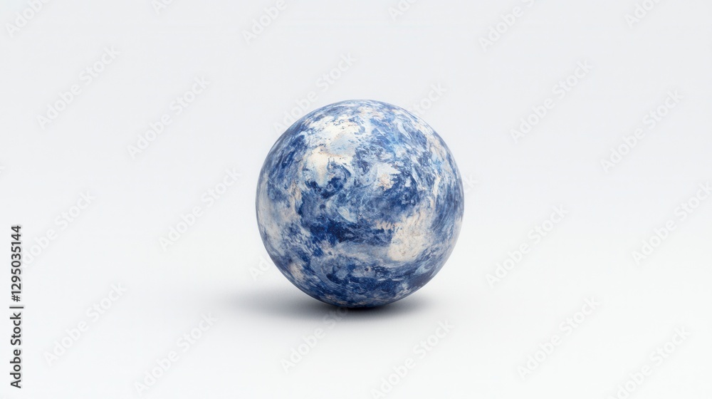 Abstract sphere, white background, smooth surface Abstract sphere, white background, smooth surface