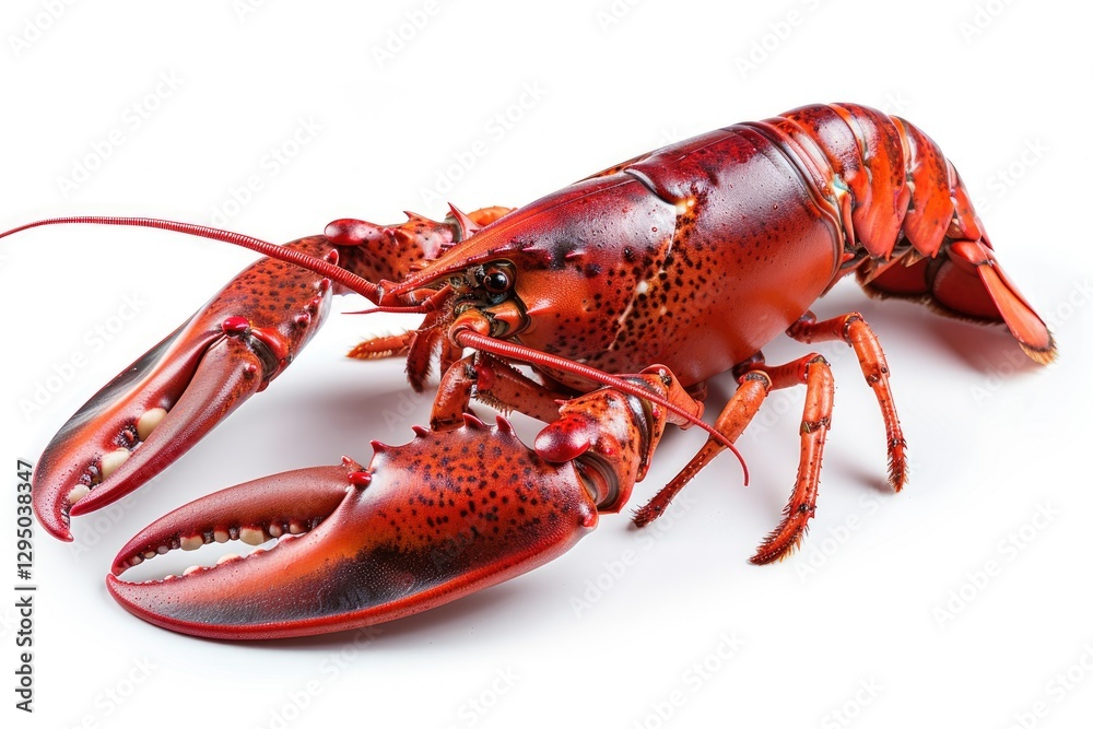 High Definition Visual of Steamed Lobster Isolated Object, Transparent Background High Definition Visual of Steamed Lobster Isolated Object, Transparent Background
