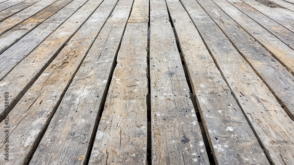 Old Wooden Pier Planks with Rough Texture and Visible Cracks Old Wooden Pier Planks with Rough Texture and Visible Cracks