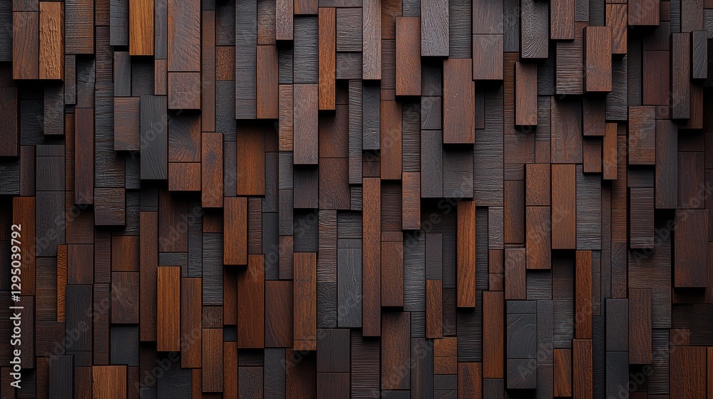 Vertical Cedar Wood Panels in Deep Warm Tones for Design Inspiration
