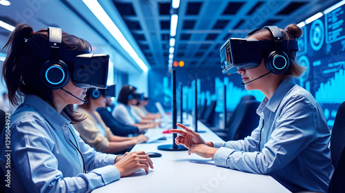 Futuristic Virtual Reality Call Center Enhancing Customer Interaction Metrics