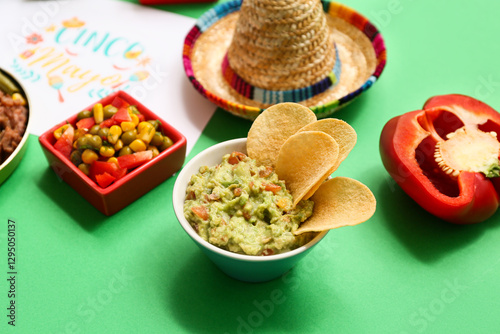 Bowl with traditional Mexic...