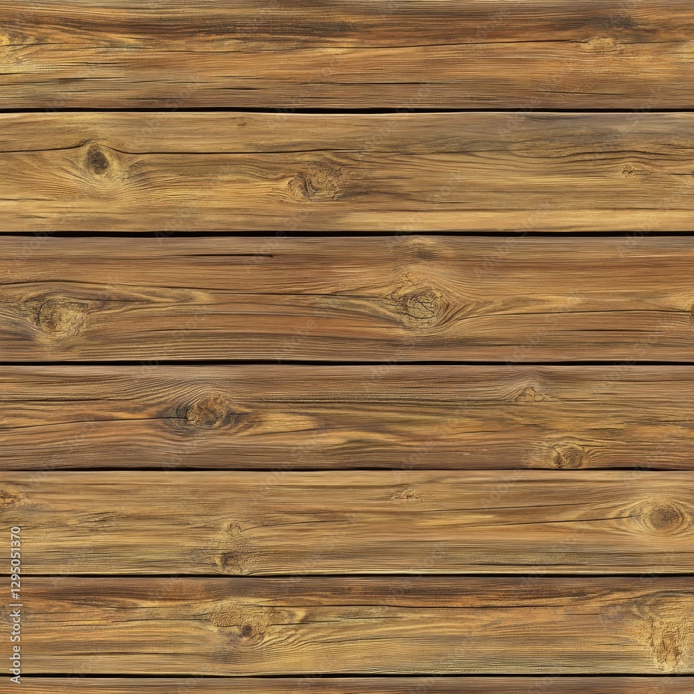 Naklejka premium Rustic wooden planks with natural texture and warm tones