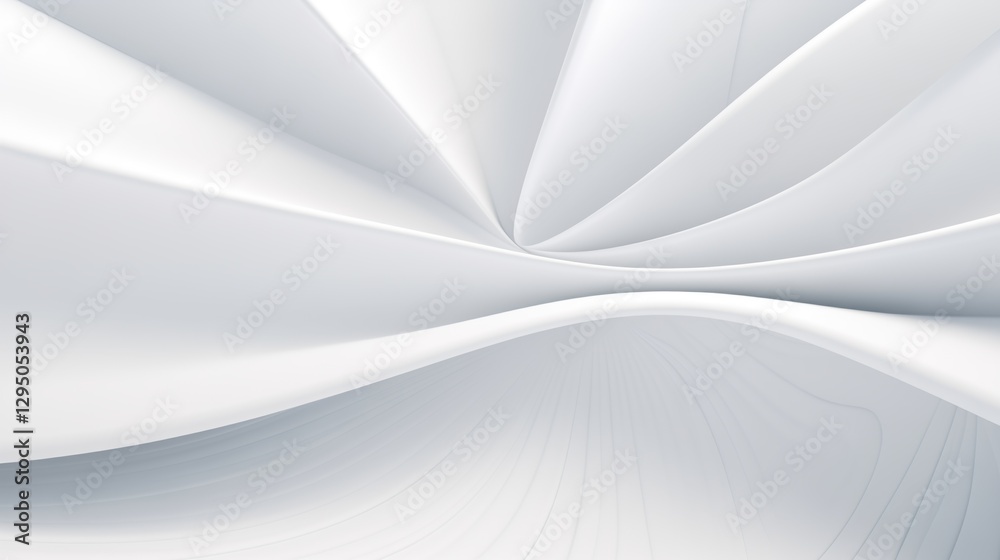 Abstract curved dynamic white background Abstract curved dynamic white background