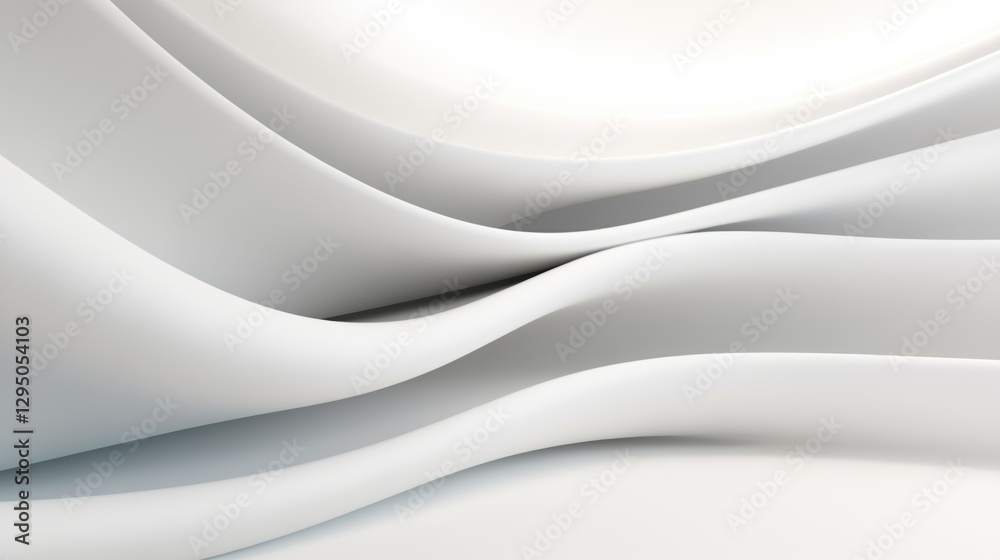 Abstract curved dynamic white background Abstract curved dynamic white background