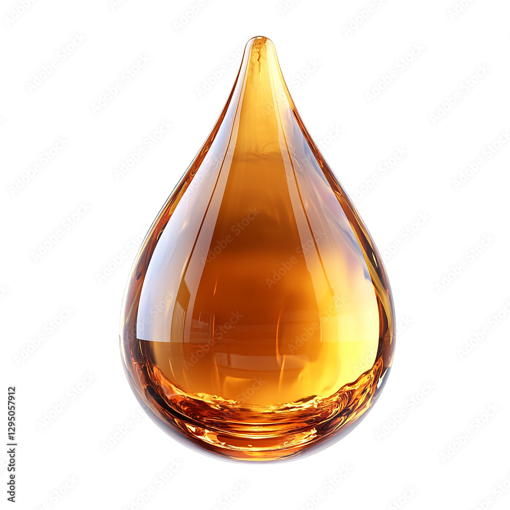 Amber Liquid Drop: A Study in Translucency and Light Amber Liquid Drop: A Study in Translucency and Light