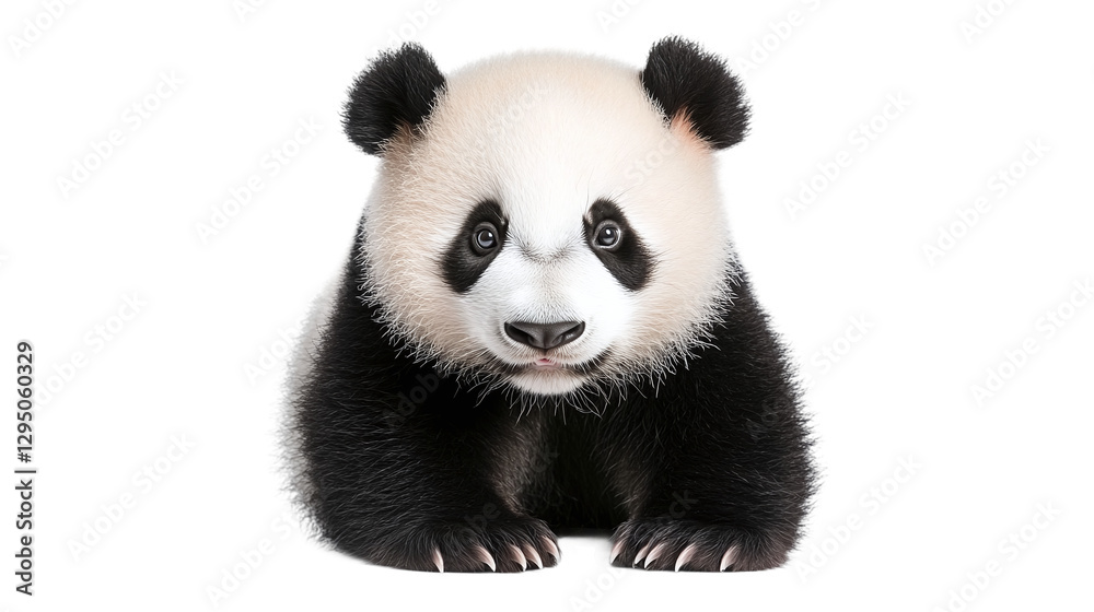 Adorable high-resolution panda isolated on transparent background for wildlife-themed designs and cute animal illustrations featuring iconic black and white bear for creative projects. Adorable high-resolution panda isolated on transparent background for wildlife-themed designs and cute animal illustrations featuring iconic black and white bear for creative projects.