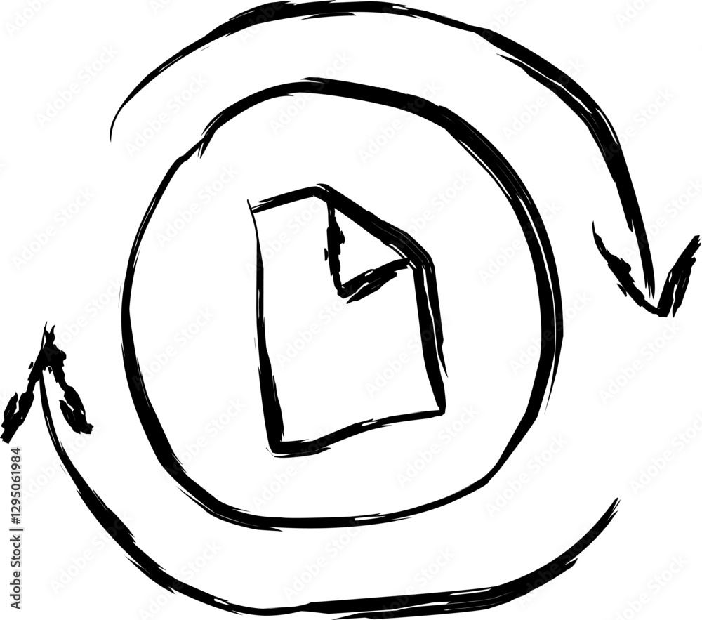 new edition icon in doodle style new edition icon in doodle style