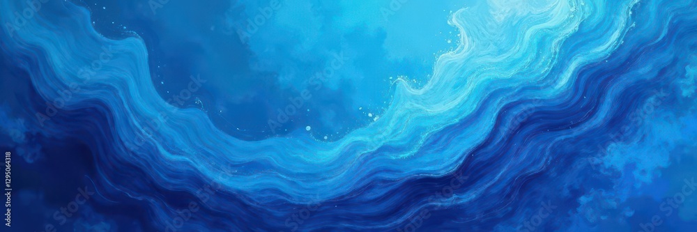 Fototapeta premium Abstract blue textured canvas, bold swirling motion , illustration, texture