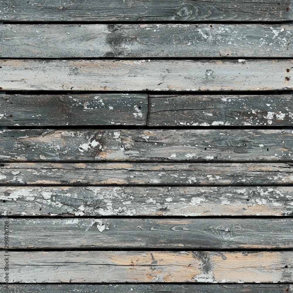Weathered wooden planks with peeling paint texture horizontal alignment Weathered wooden planks with peeling paint texture horizontal alignment