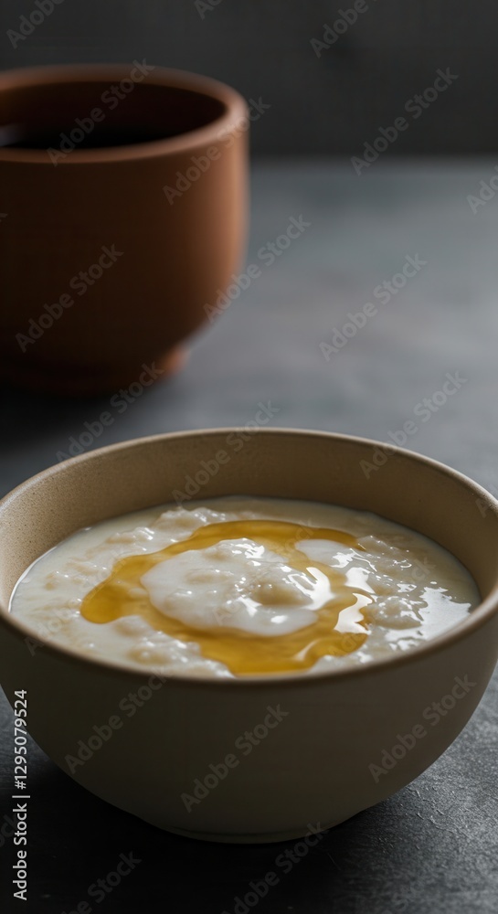Creamy Rice Pudding with Honey Drizzle: A Simple Breakfast Delight Creamy Rice Pudding with Honey Drizzle: A Simple Breakfast Delight