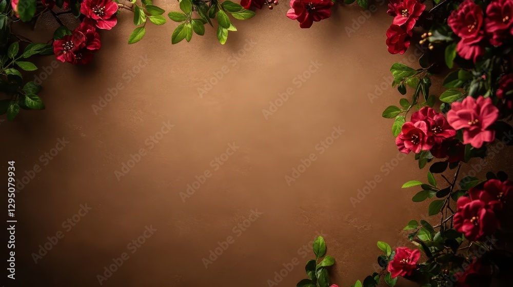 custom made wallpaper toronto digitalA vibrant wall adorned with various flowers and lush green leaves, creating a refreshing and lively atmosphere.