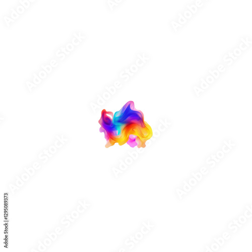 colorful stars isolated on white