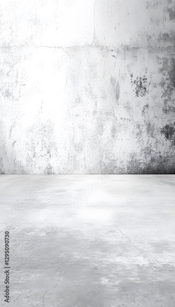 Fototapeta premium Abstract white and grey concrete wall and floor texture