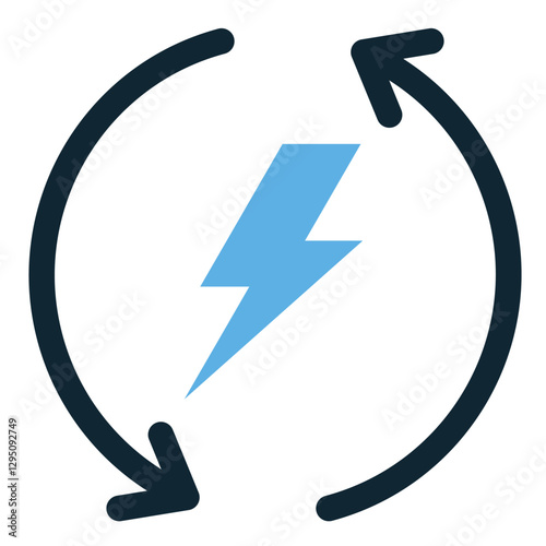 renewable energy icon vector featuring wind, solar, and water power. Perfect for eco-friendly projects, sustainability themes