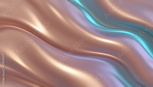 Waves Abstract Background with Vibrant Colors