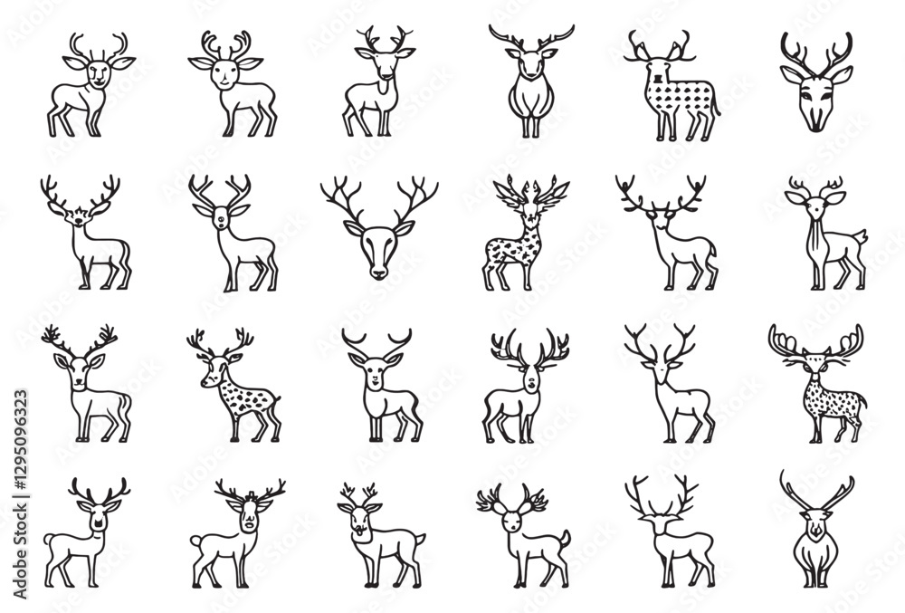 Deer Icon Symbolizes Nature's Tranquil Spirit.eps Deer Icon Symbolizes Nature's Tranquil Spirit.eps