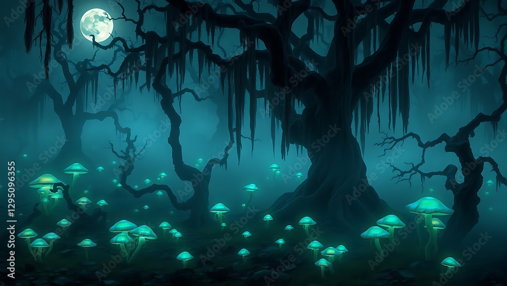night scene of a cave night scene of a cave