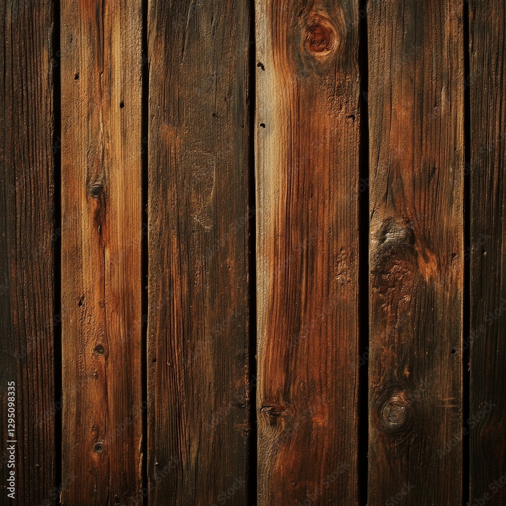 Rustic wooden texture featuring aged brown planks with detailed grain patterns Rustic wooden texture featuring aged brown planks with detailed grain patterns