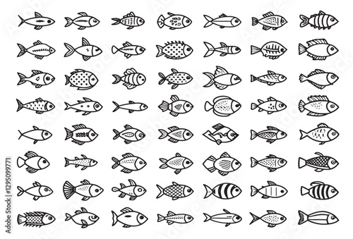 Fish Icon Captures Nature's Colorful Beauty.eps