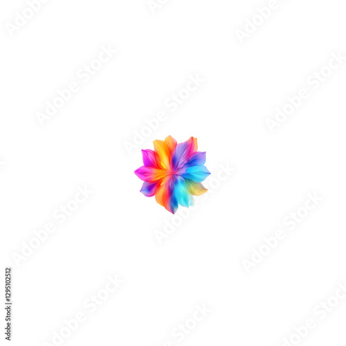 colorful pinwheel isolated on white