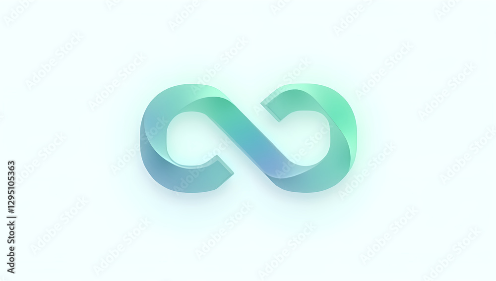 Tech Links: Vibrant Blue-Green Connectivity Symbol Tech Links: Vibrant Blue-Green Connectivity Symbol