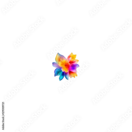 colorful pinwheel on white background