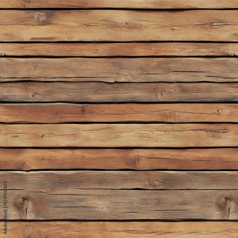 Naklejka premium Rustic wooden plank wall texture for background or design projects