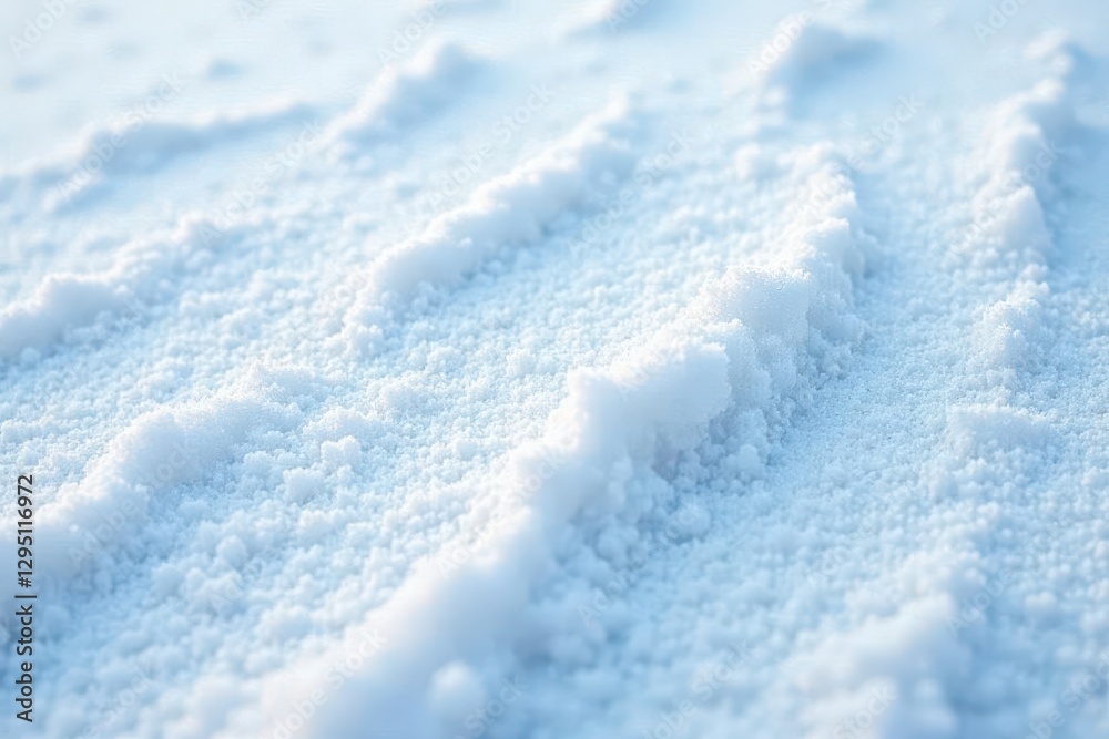 Obraz premium Untouched pristine snowdrift, textured surface, abstract, landscape, alps