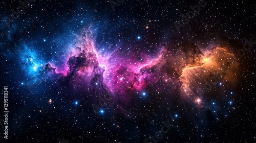 Wallpaper Mural Colorful nebulae in deep space Torontodigital.ca