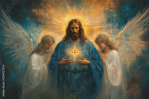 Sacred Heart of Jesus with Angels: A Divine Revelation