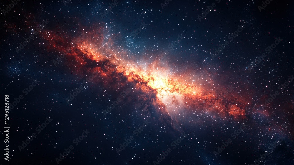 Fototapeta premium Cosmic nebulae, star formation, deep space, vibrant colors