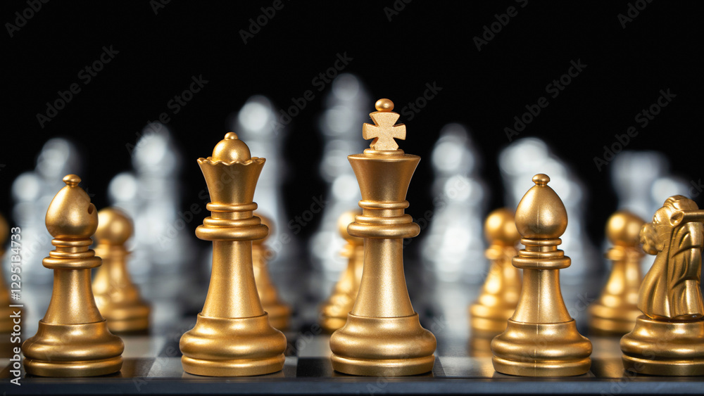 chess board game for ideas and competition and strategy, business success concept chess board game for ideas and competition and strategy, business success concept