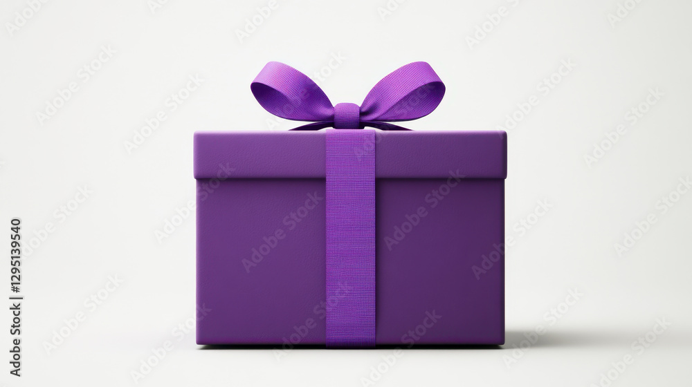 vibrant purple gift box with ribbon on white background, perfect for celebrations and special occasions. This elegant design adds touch of joy and excitement vibrant purple gift box with ribbon on white background, perfect for celebrations and special occasions. This elegant design adds touch of joy and excitement