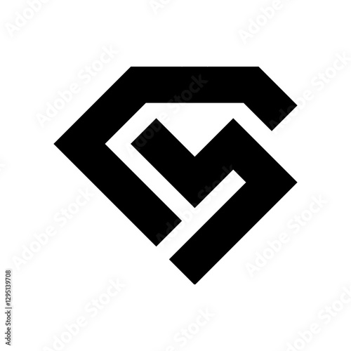 Free Download creative GM logo letter. isolated on white background - GFXLoad
