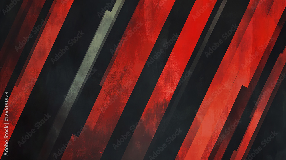 Fototapeta premium Dynamic Abstract Art with Bold Lines and Colors