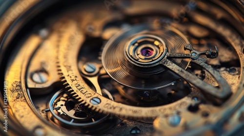 Wallpaper Mural An inside close up view of a watch mechanism Torontodigital.ca