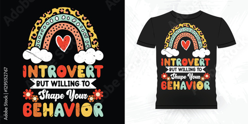 Funny Analyst Behavior Technician Vintage Behavior Therapist T-shirt Design