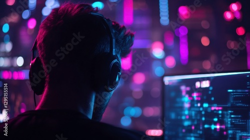 Wallpaper Mural Dynamic Sports Commentary Atmosphere with Lighting Effects Torontodigital.ca