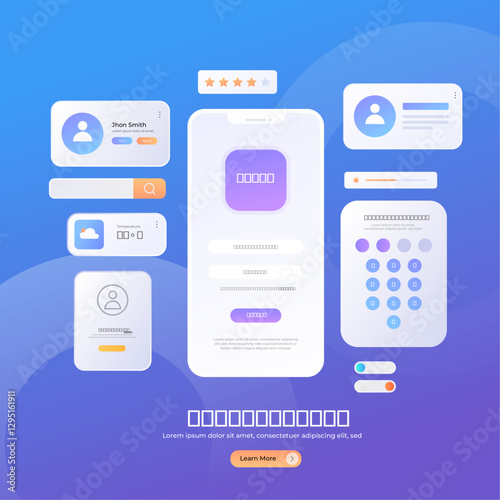 ui ux design template design