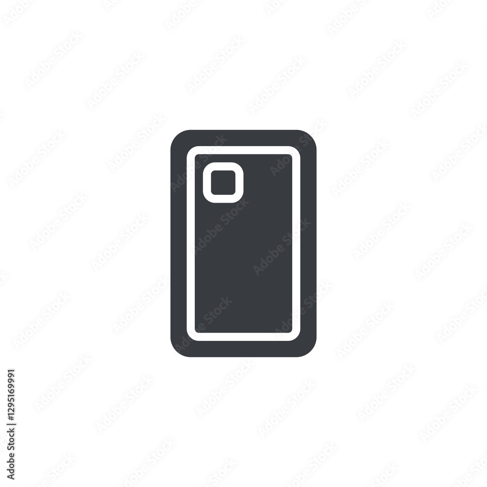 A protective cover for smartphone vector icon A protective cover for smartphone vector icon