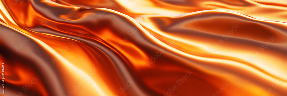 Obraz premium Abstract fluid metal splash image