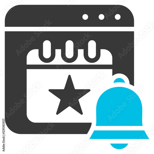 Event App Glyph Blue Grey Icon