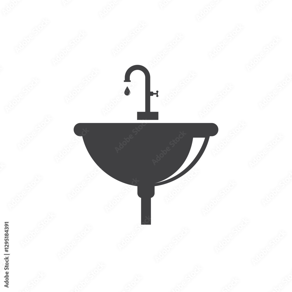 sink with a faucet. sink with a faucet.